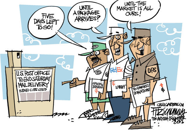 Daily Fitz Cartoon: Postal